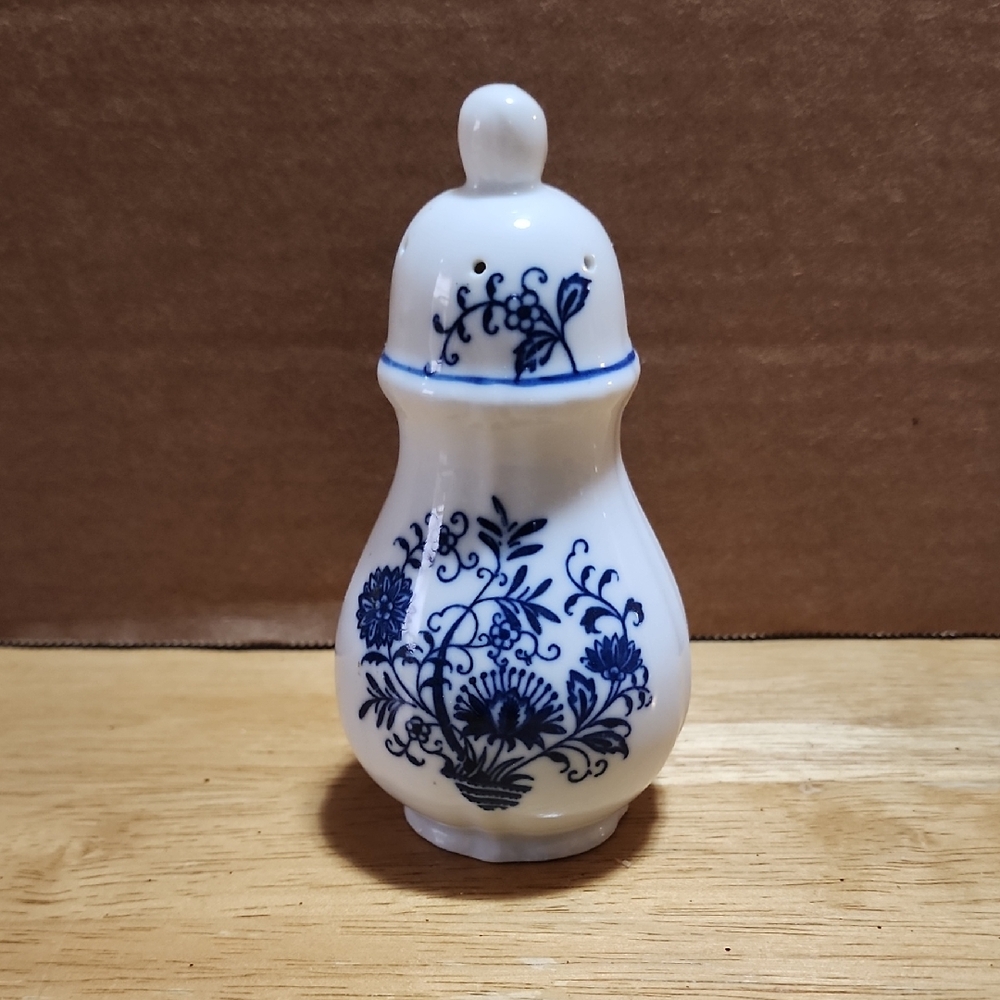 Blue Floral Porcelain Home Art Accent